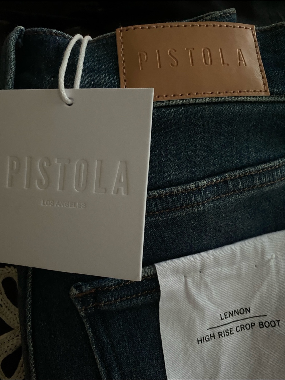 Pistola Lennon High Rise Cropped Flare Jeans Rosslyn NWT Size 25 - Picture 3 of 4